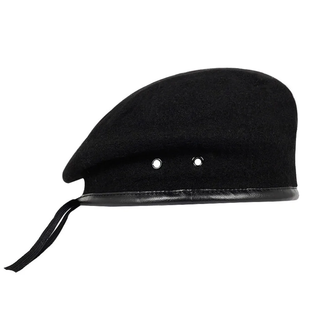 Casual Solid Color Warm Beret Woolen Cloth Breathable Hip Hop Cap Thermal Cozy Painter's Hat