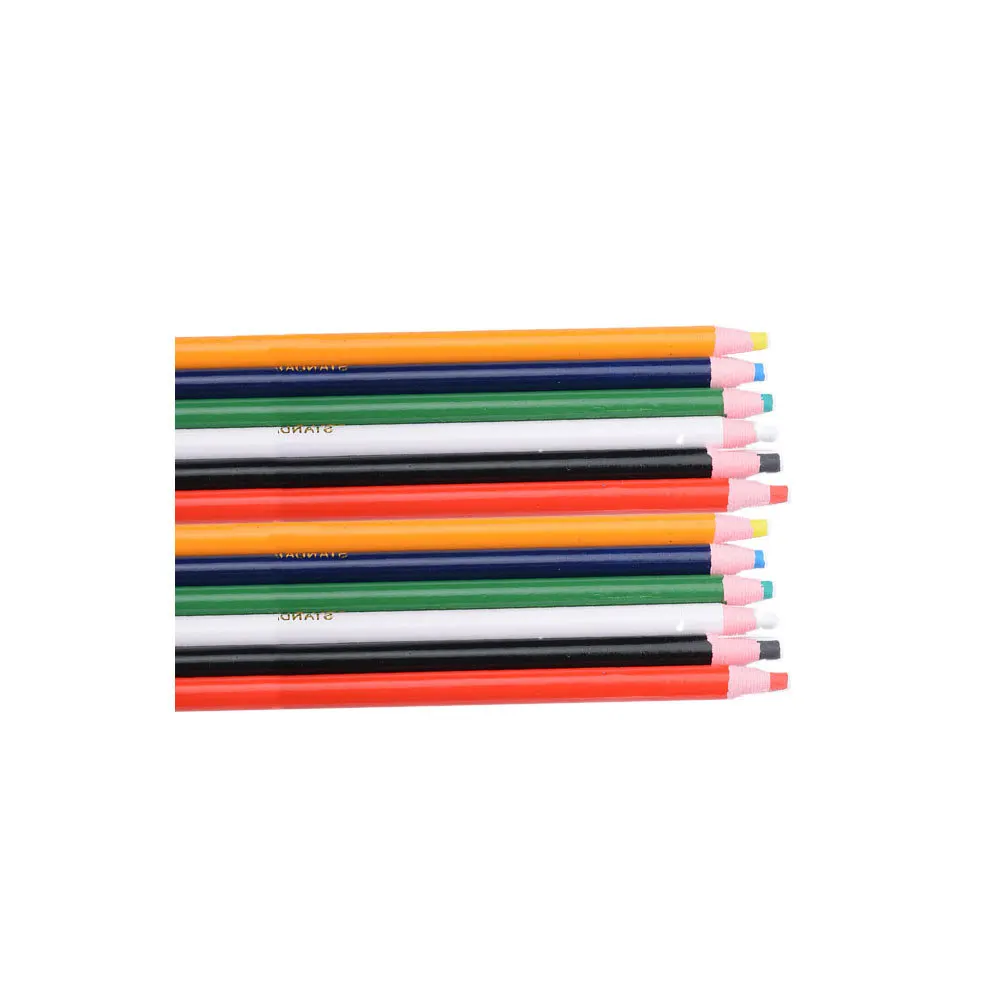 

12Pcs Peel-Off Marker Colorful Grease Pencil Tailoring Pen for Cloth Wood Metal Multi-Surface Drawing Painting