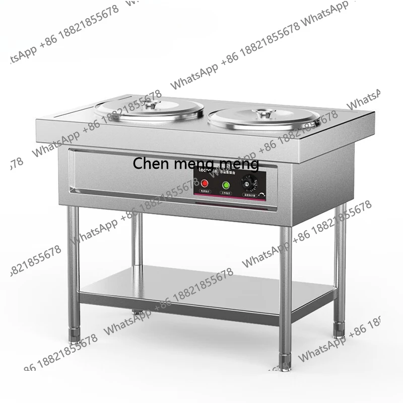 

Commercial electric heat preservation dining table stainless steel soup pool insulation furnace fast food truck