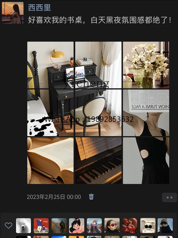 ZC1 Retro Desk High-Grade Study Study Table Modern Black Home Bedroom Computer Desk