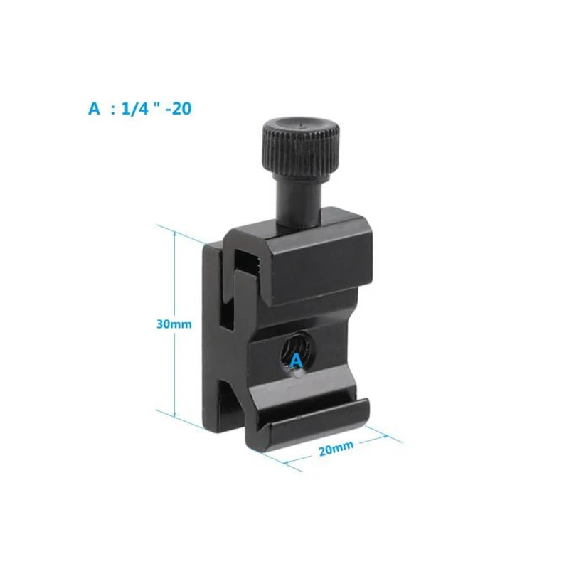 HDRiG 1/4 Polegada Suporte Padrão Hot Shoe Flash Mount Adapter