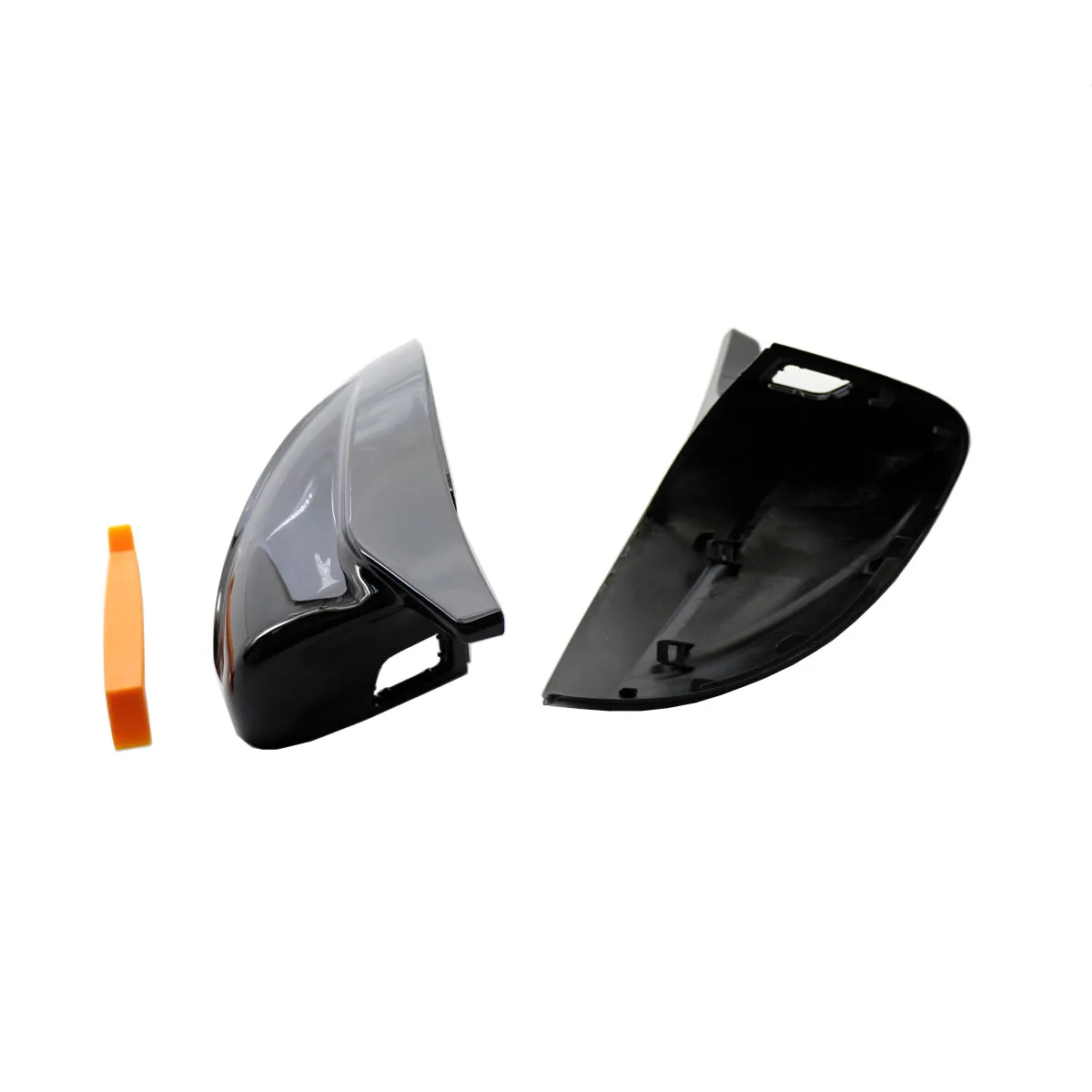 1 Pair Car Side Rearview Mirror Cap Cover Rear View Mirror Direct Replace For Audi A3 8V S3 RS3 2014-2020 With Lane Assist Hole