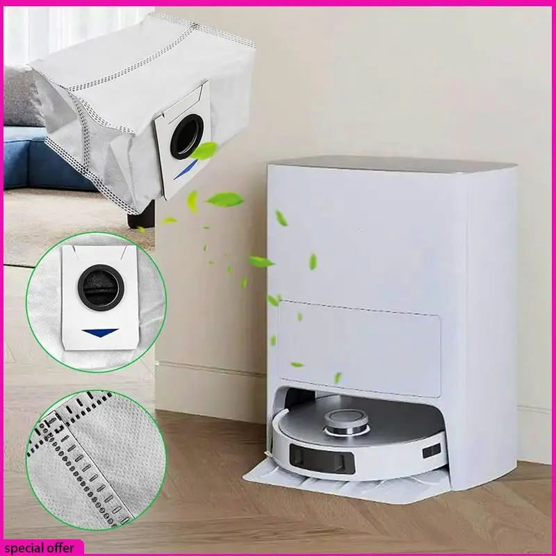 A65Z لـ Ecovacs Deebot T20 Omni جهاز آلي للمكانس الكهربائية فرش جانبية رئيسية مرشحات HEPA ممسحة قماش أكياس الغبار استبدال أجزاء