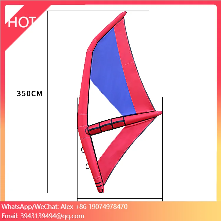 

Factory Price Kitesurf Hand-held Wind Surfboard Sail Inflatable Foil Wing Inflated Windsurf Kite For Surfing
