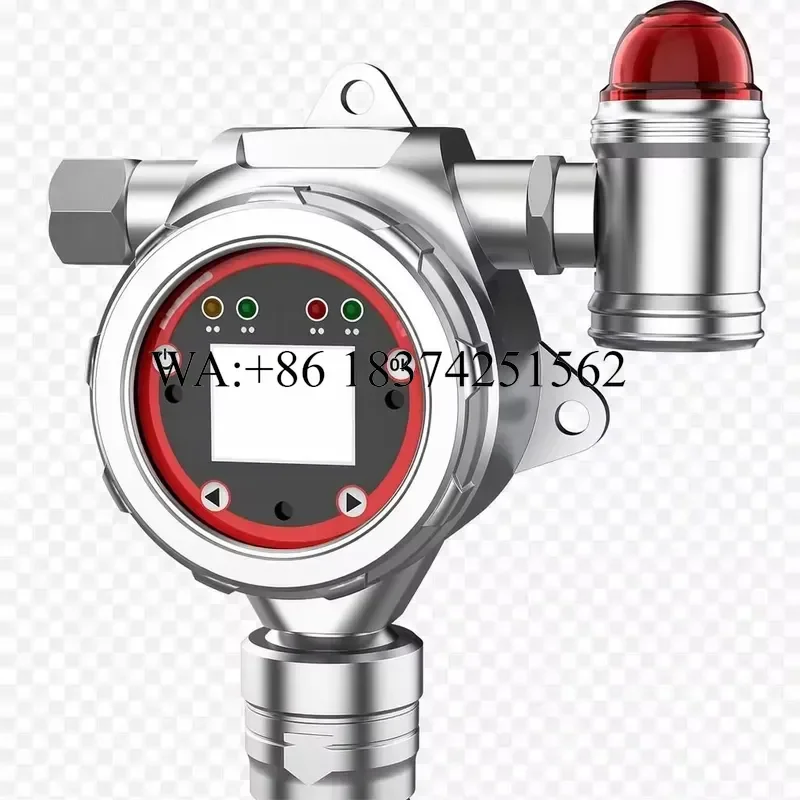 Wmwmnu Online Hydrogen Detector Fixed H2 Gas Leak Sensor 0-1000ppm 100%LEL for Lab