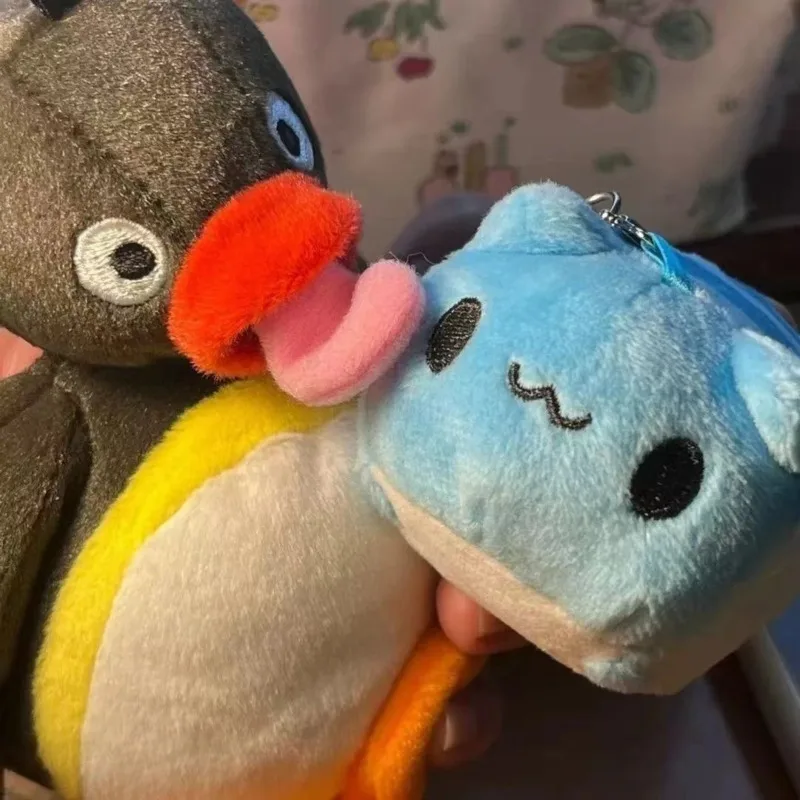 Pingu pluszowe zabawki lalka śliczne Anime rysunek ozdoby na biurko kolekcja pluszowa lalka figurka zabawkowa na prezent urodzinowy dla dziecka