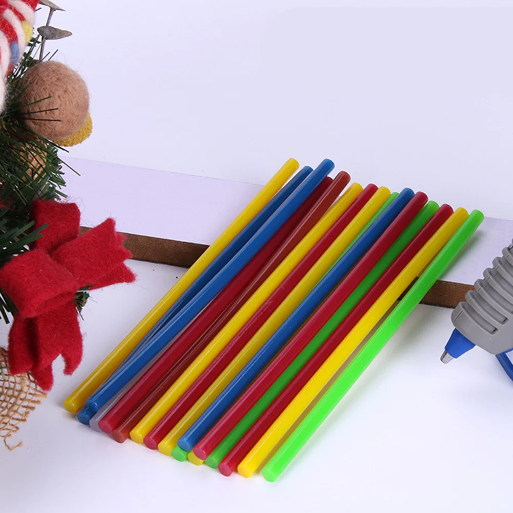 

100pcs Colorful Glue Sticks Hot Melt Adhesive Rods No Odor Quick Melting Craft Diy Projects Hot Glue Sticks