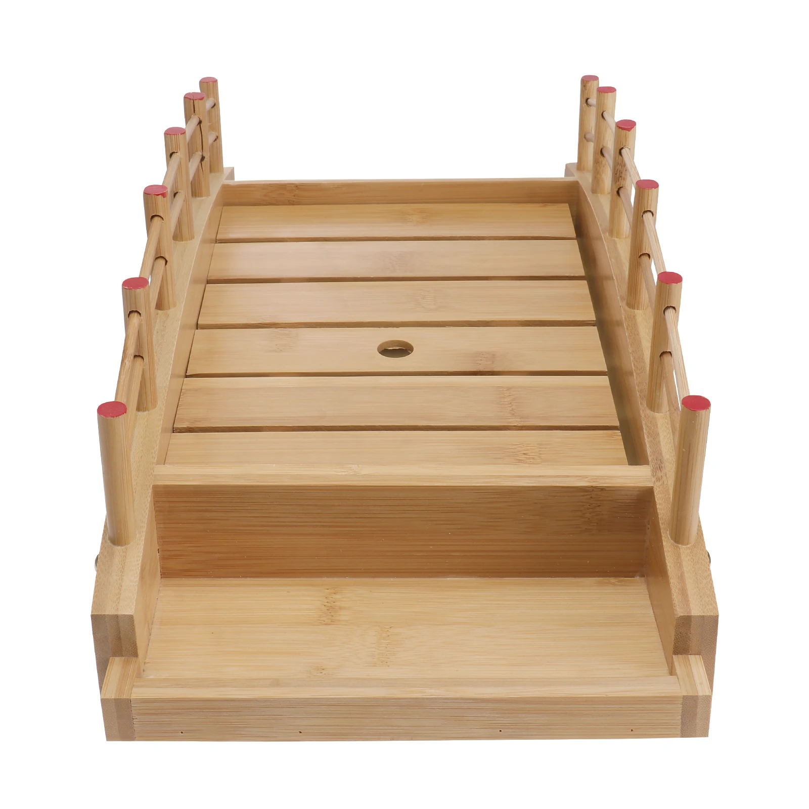 

Bamboo Platter Large Capacity Japanese Style Wooden Serving Tray Decorative Plate Material Restaurant Quality