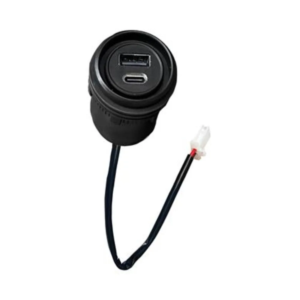 Suitable for ZONTES 2026 368G Motorcycle USB Charging Cable, USB Port Rubber Cover, USB Port Decorative Panel