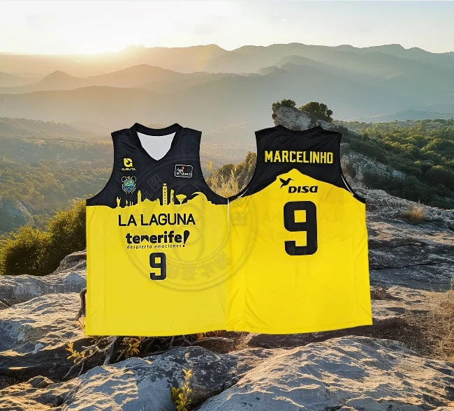 24-25 Estate Stampa 3D Spagna Maglie da allenamento per basket Maglie sportive Maglie indispensabili per i fan Maglie sportive della città Tenerife