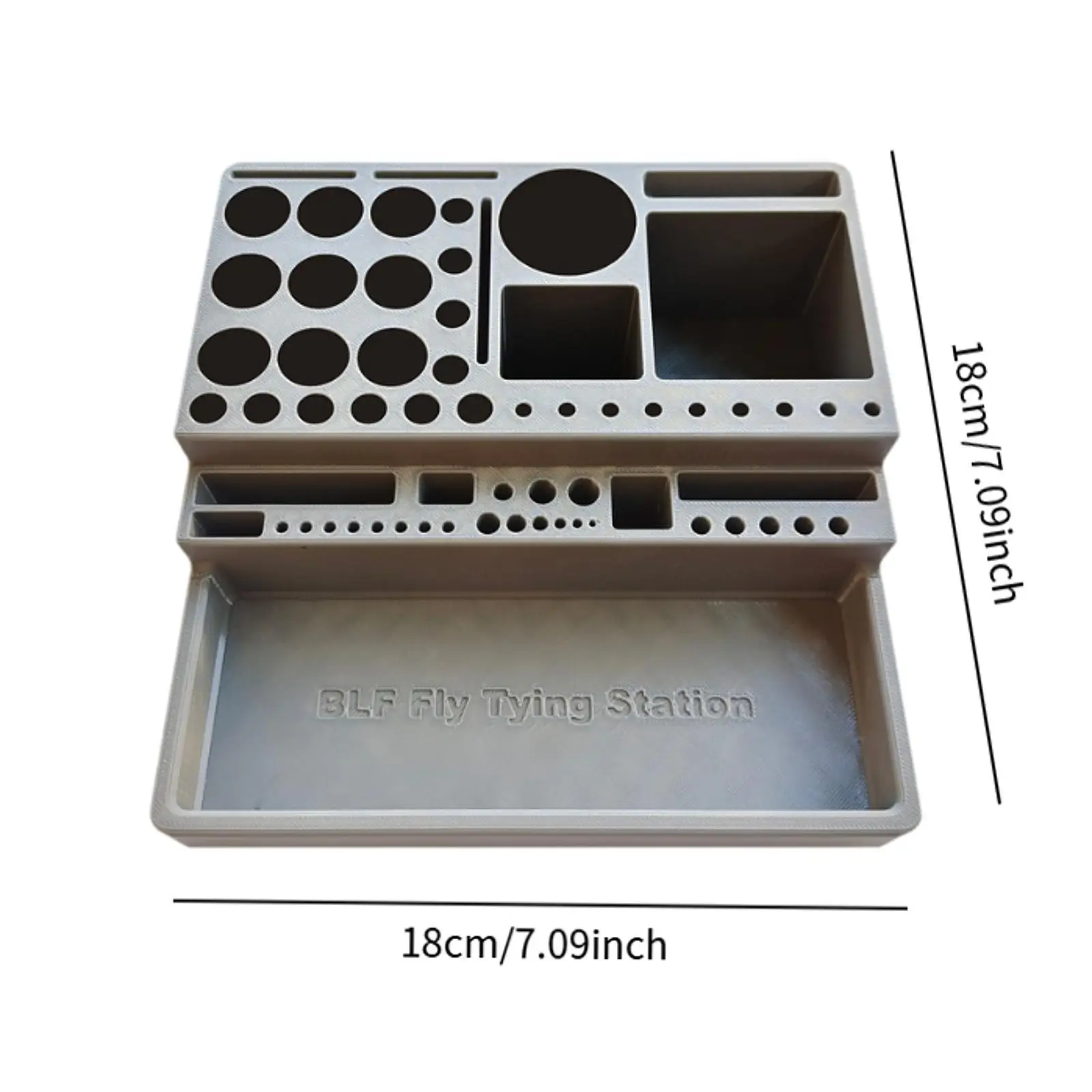 Fly Tying Tool Kit Desktop Organizer Versatile Convenient Supplies Organization Storage Rack for Men Anglers Beginner Fisherman