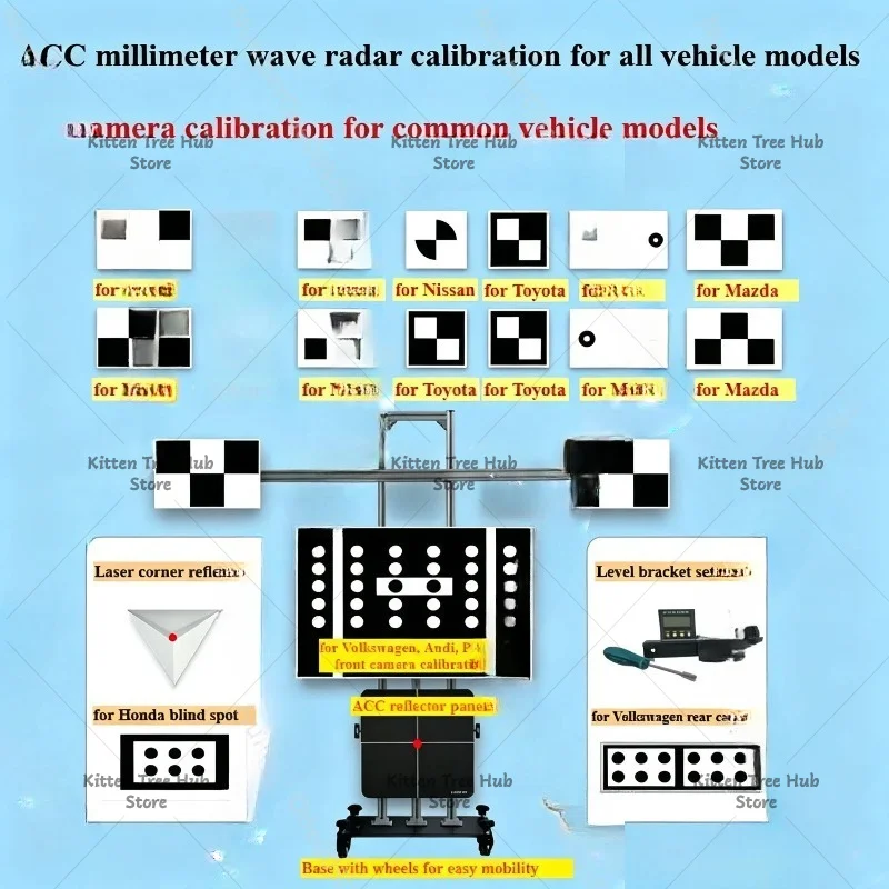 ADAS Calibration Tool ACC mmWave Radar Calibration for All Vehicles Front Camera Calibration for Common Cars for Toyota,Honda,VW