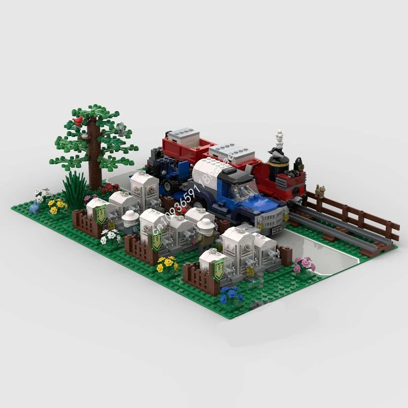 

1086 шт. MOC Agri-Works Медовая ферма Строительные блоки для развития терпения и концентрации STEM Развивающая рождественская игрушка в подарок