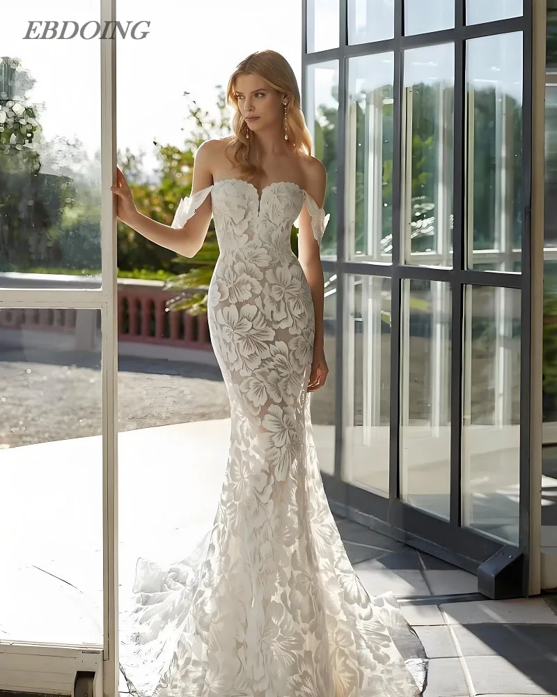 Newest Wedding Dresses Mermaid Lace Sweetheart Neckline With Lace Up  Customized Plus Sizes Vestidos De Novia
