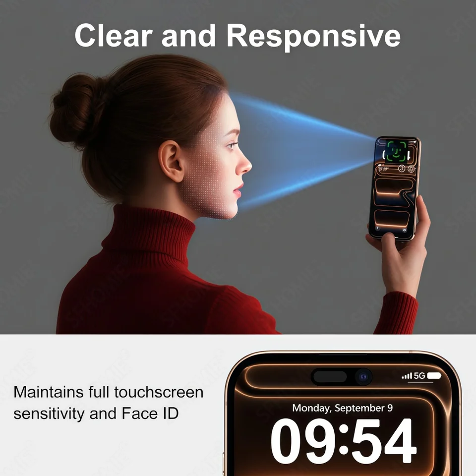 4 piezas protector de pantalla de vidrio templado HD para iPhone 11 12 13 14 15 16 17 Pro Max 14 15 16 Plus 17 Air, película de protección de vidrio 4