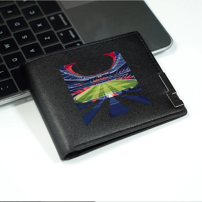 Stadionontwerp PU-portemonnee Minimalistisch Heren Compact Zakelijke stijl Lichtgewicht Duurzaam Mode-accessoire voor dagelijks gebruik