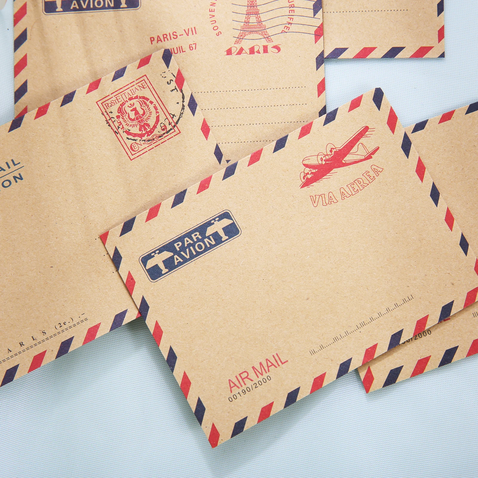 10Pcs  Mini Miniature Gift Envelope Nostalgic Postcard Letter Stationary Storage Brown Kraft Paper Vintage Envelop Color Random