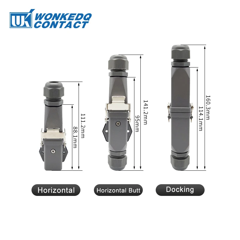 HA Heavy Duty Connector Kit 4/5/6/8 Core Pins Male&Female Insert Plug HDC-HA Rectangular Waterproof Industrial Aviation Socket