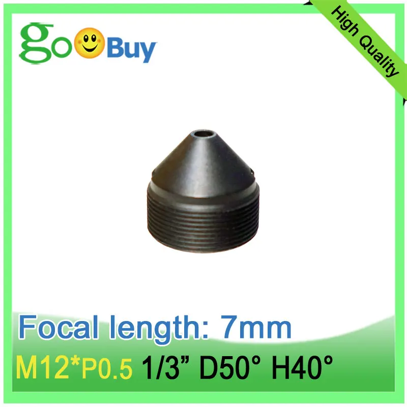 EFL 7mm pinhole lens for M12*0.5 interface 2MP for 1/3