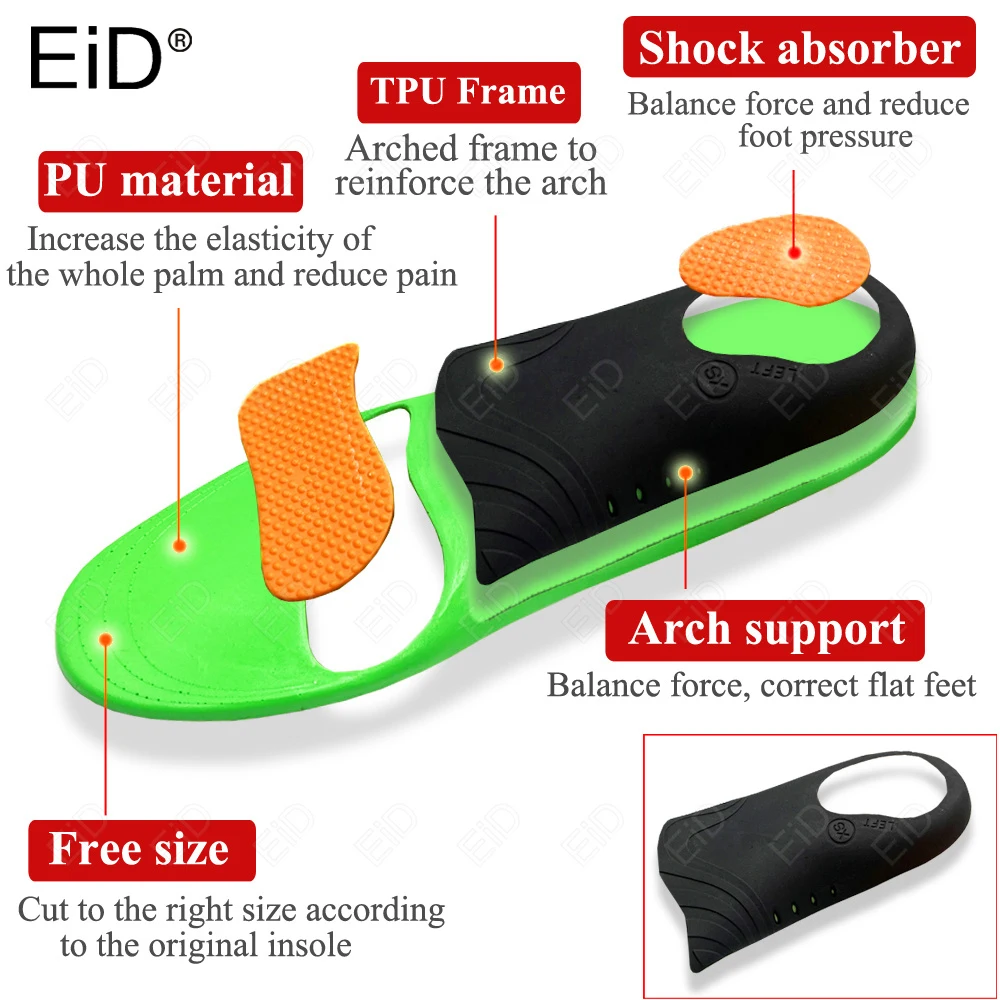 

EiD Sport Insoles Super Soft Sports Shoes Insole for Feet Running Baskets Shoe Sole Arch Support Orthopedic Inserts man women