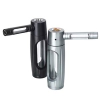 Aluminum Alloy&Glass Smoking Pipe Portable Dry Burning Grass Tobacco Pipe Hookah Shisha Pipa Smoking Accessories