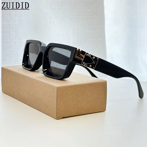 Imagen 2 del producto 2026 Gafas De Sol cuadradas Retro para Hombre, Gafas De Sol millonarias Vintage para mujer, Gafas De Sol De lujo para vacaciones a la moda, Gafas De Sol para Hombre