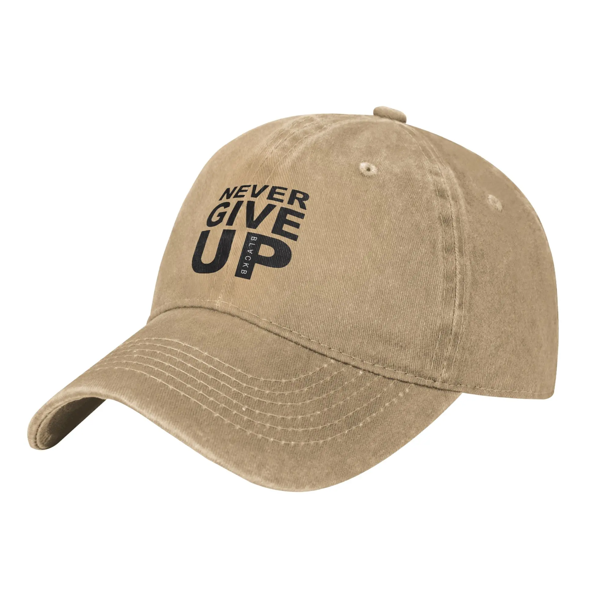 Custom Classic Unisex Professional Wrestling  Cowboy Hat Adult Never Give Up Adjustable Dad Hat Men Women Outdoor