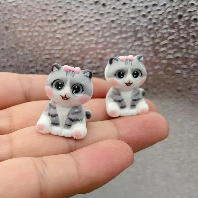 10pcs Cute 3D Multi Color Flower Cat Star Keychain Cartoon Girl Heart Bag Pendant Student Couple Personalized Gift - view 5