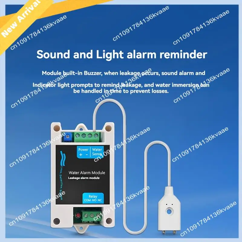 M01K Water Leakage Automatic Shutoff Valve Alarm Water Immersion Sensor Module Cable Household Overflow Alarm Module