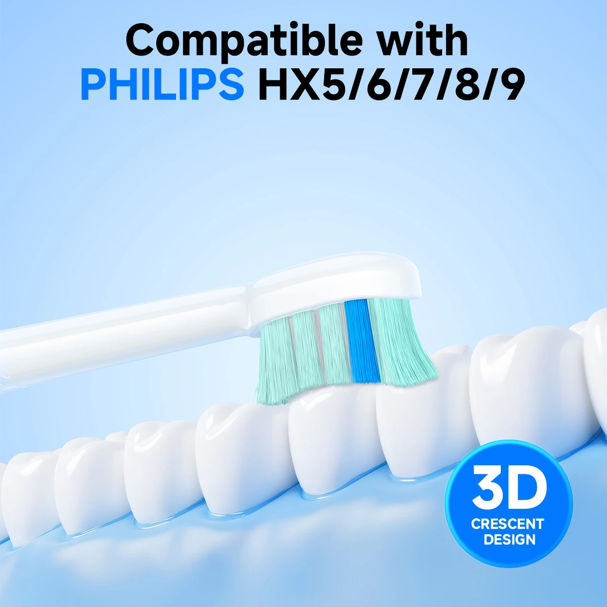 

Сменные насадки для зубных щеток, 4/8 шт., совместимые со сменной насадкой для электрической щетки Philips HX6250 HX6252 HX9334 HX6530