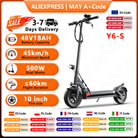 JOYOR Y6-S Scooters Electric 500W Motor 48V18Ah Battery Aldult City Travel Electric Scooter 10 Inch Off-road Air Tire EScooters