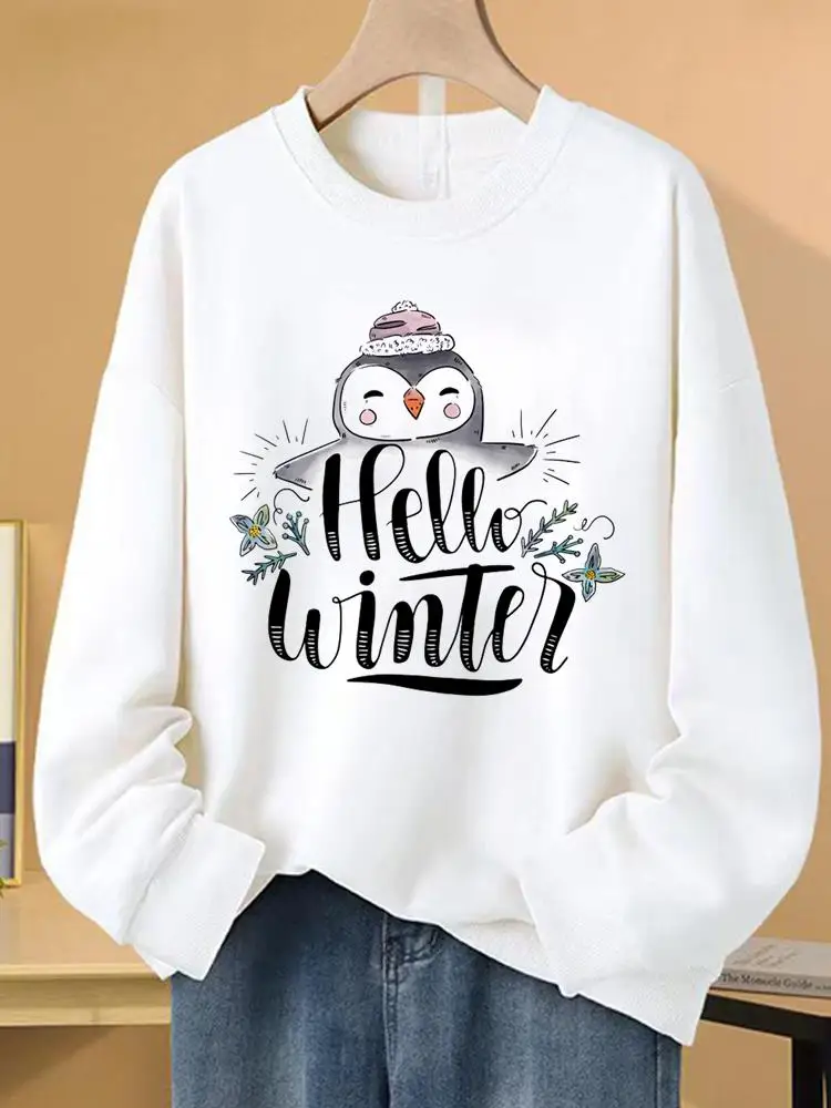 

Lovely Letter 90s Spring New Year Fashion Winter Pullovers Women Fleece Clothing Christmas Print Female Graphic Sweatshirts