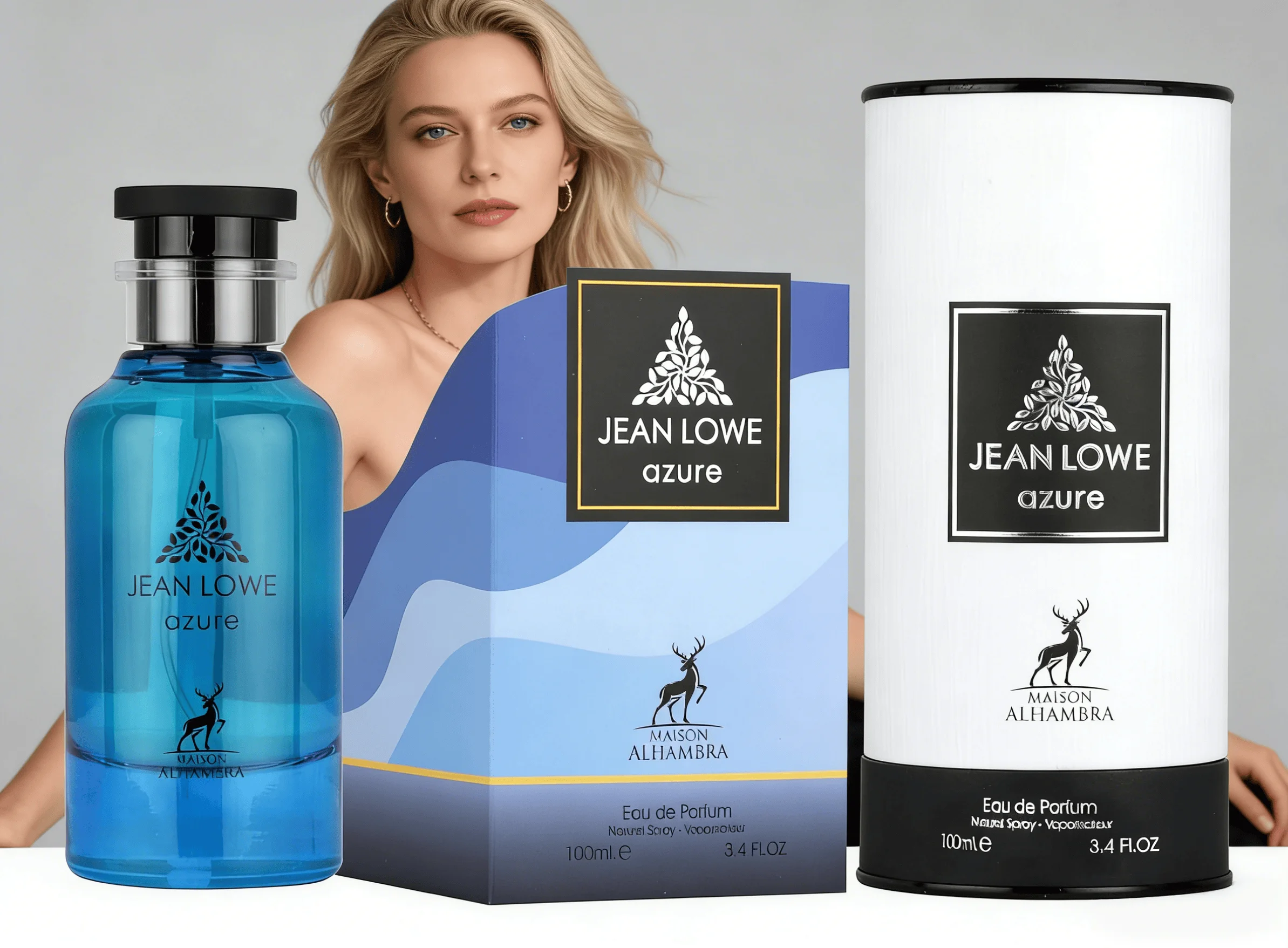 Jean Lowe - Azure von Maison Alhambra für Unisex - 3,4 oz EDP Spray