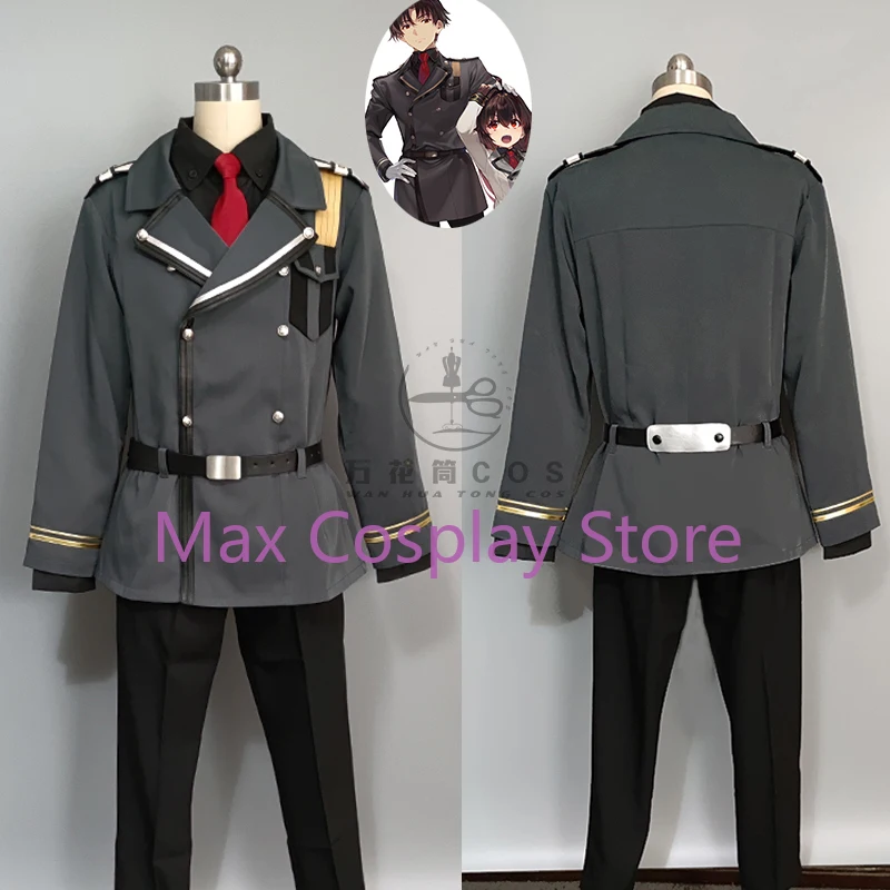 Max Cos Anime 86 Eighty Six Shinel Nozen Undertaker Game Suit Handsome Uniform Cosplay Costume Halloween Party Outfit Any Size