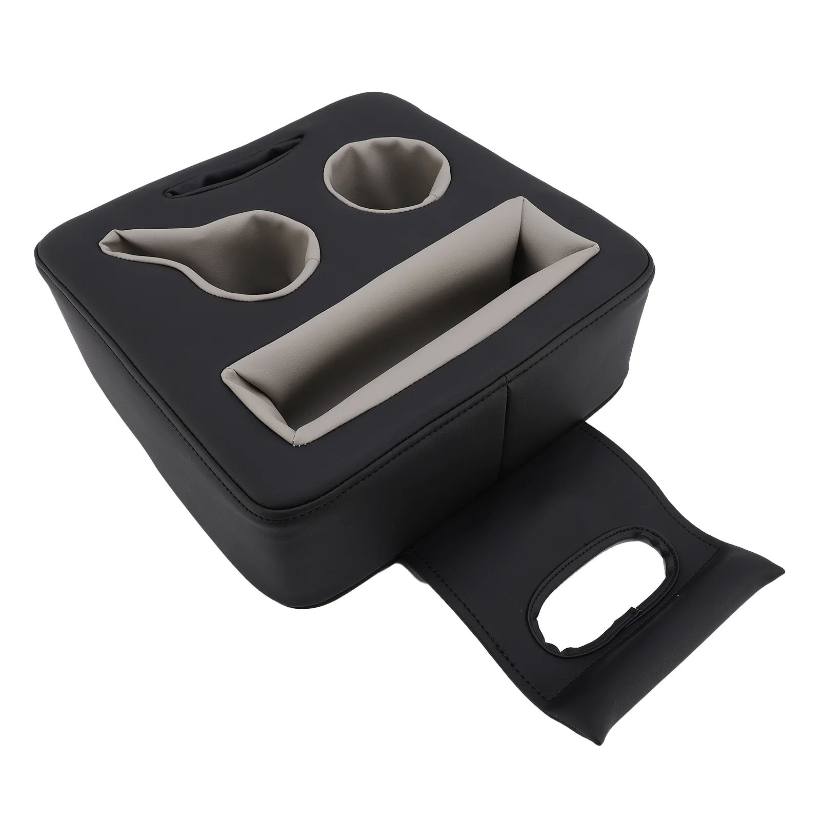 

Car Back Seat Cup Holder Stable Easy To Wipe Couch Cup Holder Easily Access Keep Tidy Versatile for Sofa Bed for Drinks Snacks