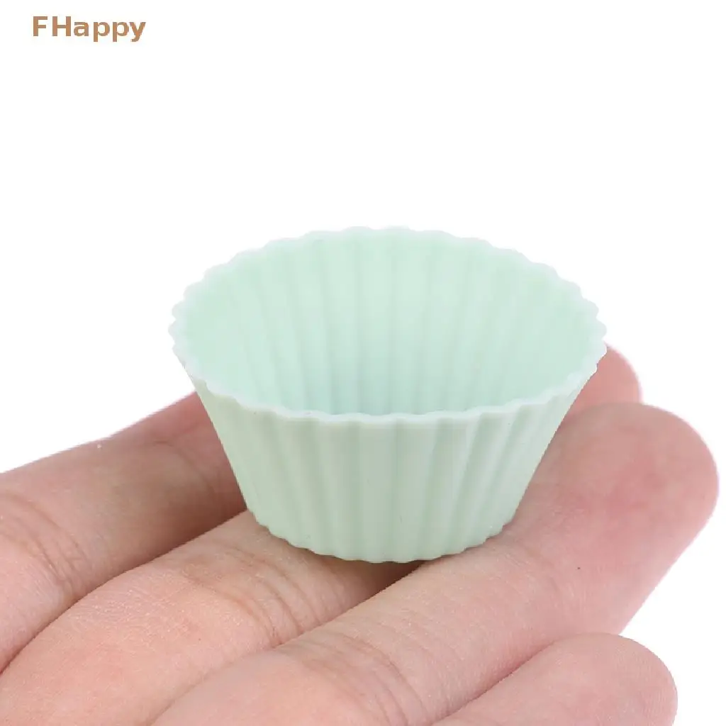 10Pcs/set Silicone Cake Mold Round Shaped Muffin Cup Mini Kitchen Tool DIY Decorating Tools