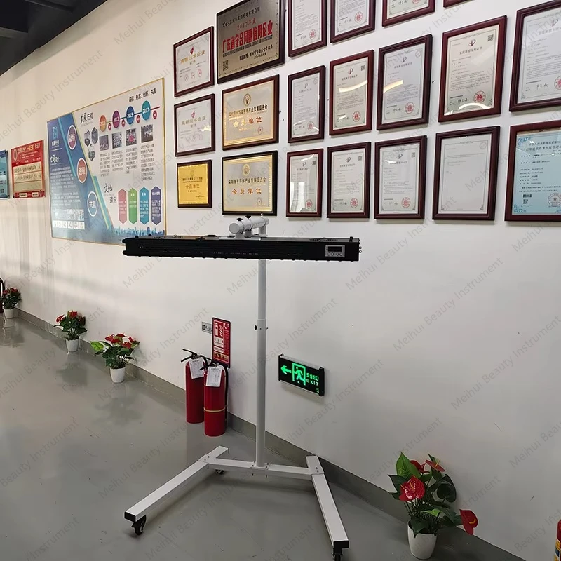 1000 واط NIR العلاج بالضوء العناية بالبشرة 8 الطول الموجي 480 630 660 810 850 940 980 1060 نانومتر LED لوحة العلاج بالضوء الأحمر مع قوس #6