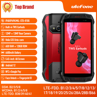 Ulefone Armor 15 ,6 ГБ+128 ГБ, 5,5-дюймовым дисплеем, восьмиядерным процессором MediaTek Helio G35, 6600 мАч, Android 12