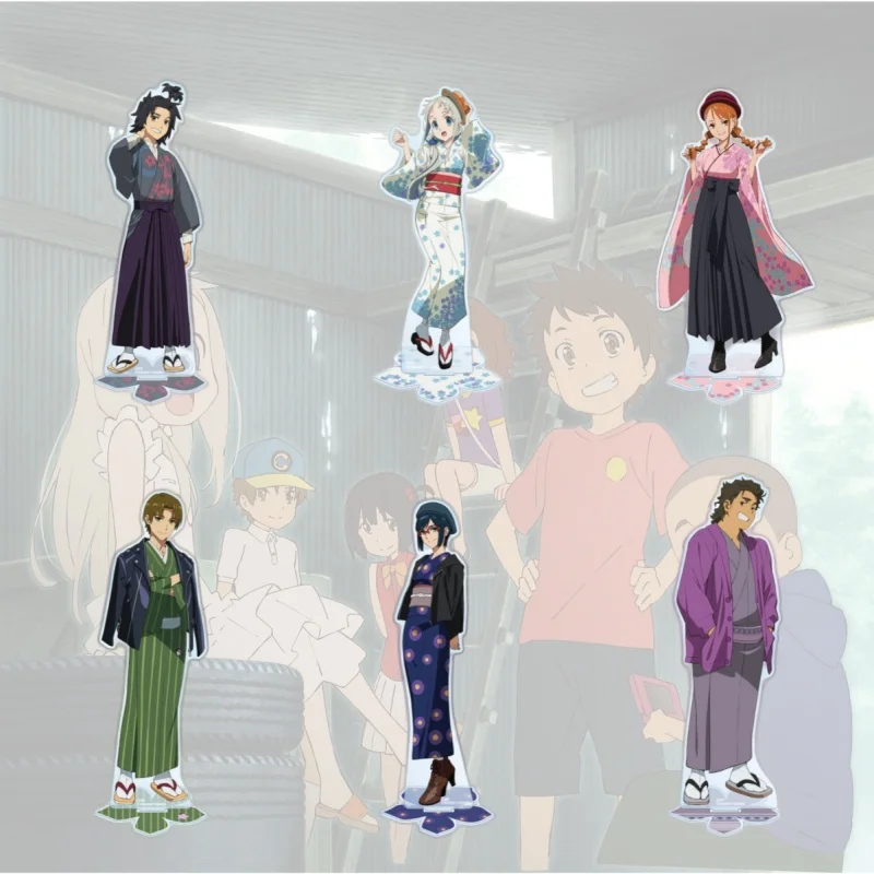 Anime Anohana The Flower We Saw That Day Acrylic Stand Model Figure Cosplay Plate Holder Topper Keychain Gift