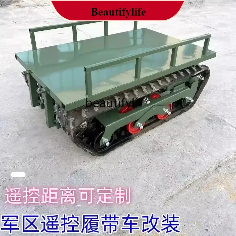 

E132 New style Motor remote control chassis all-terrain crawler vehicle mountain orchard farm handling modification