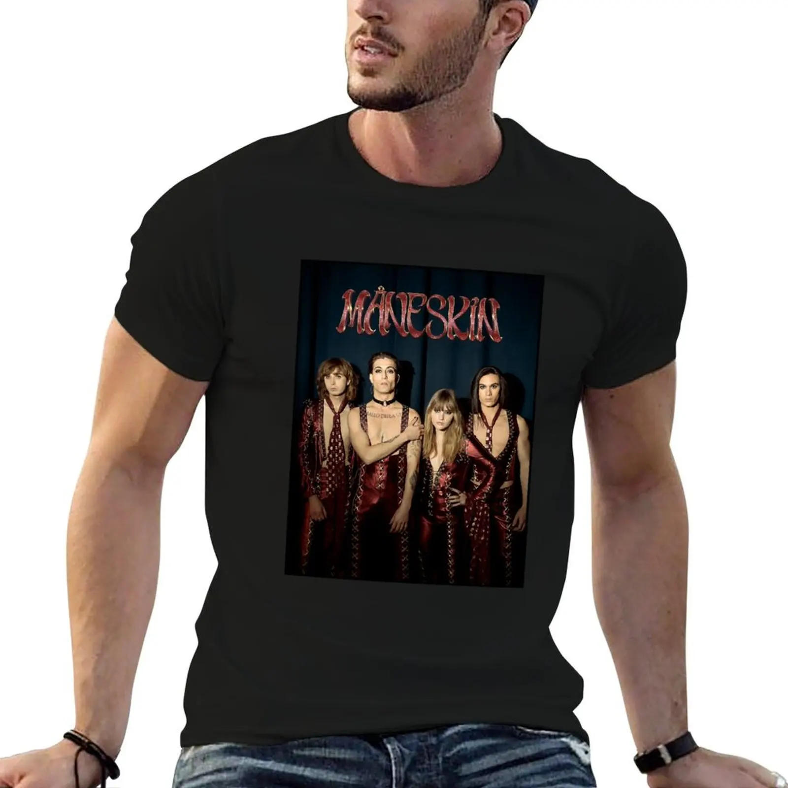 

man 5 for man shirts g tshirt Maneskin t T-Shirt band rock Mneskin men