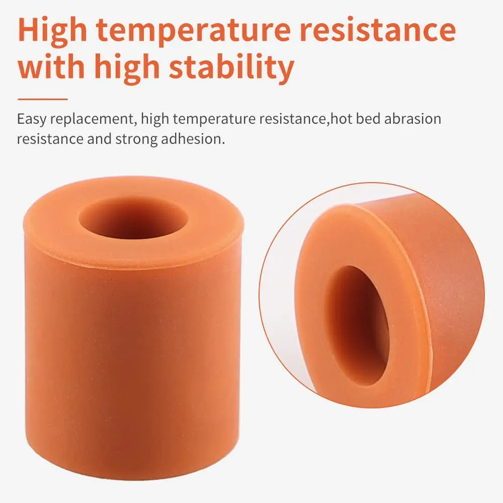 Creality 4/8/12pcs 3D Printer Silicone Solid Spacer High Temperature Hot Bed Leveling Column for CR10 Ender3 3d Priter Parts