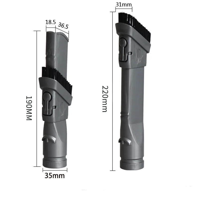 2 في 1 فوهة رئيس الغبار شق فرشاة ل دايسون V6 DC49 DC59 DC62 DC52 DC54 DC26 DC37 DC45 DC46 DC47 DC48 DC58 فراغ أجزاء