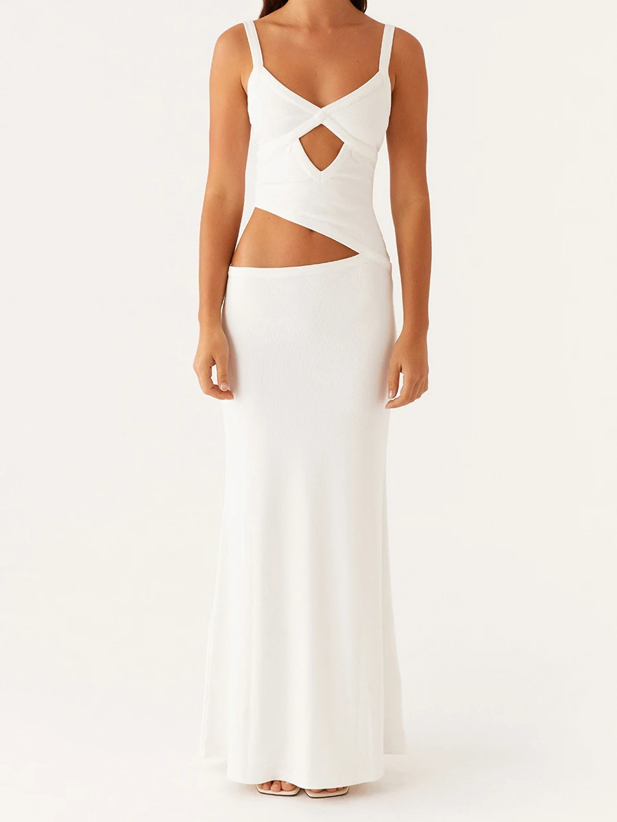 Vネックのノースリーブドレス,ホルタートップ,長袖,透かし彫り,新しい夏のファッション,カクテルパーティー,s,m,l