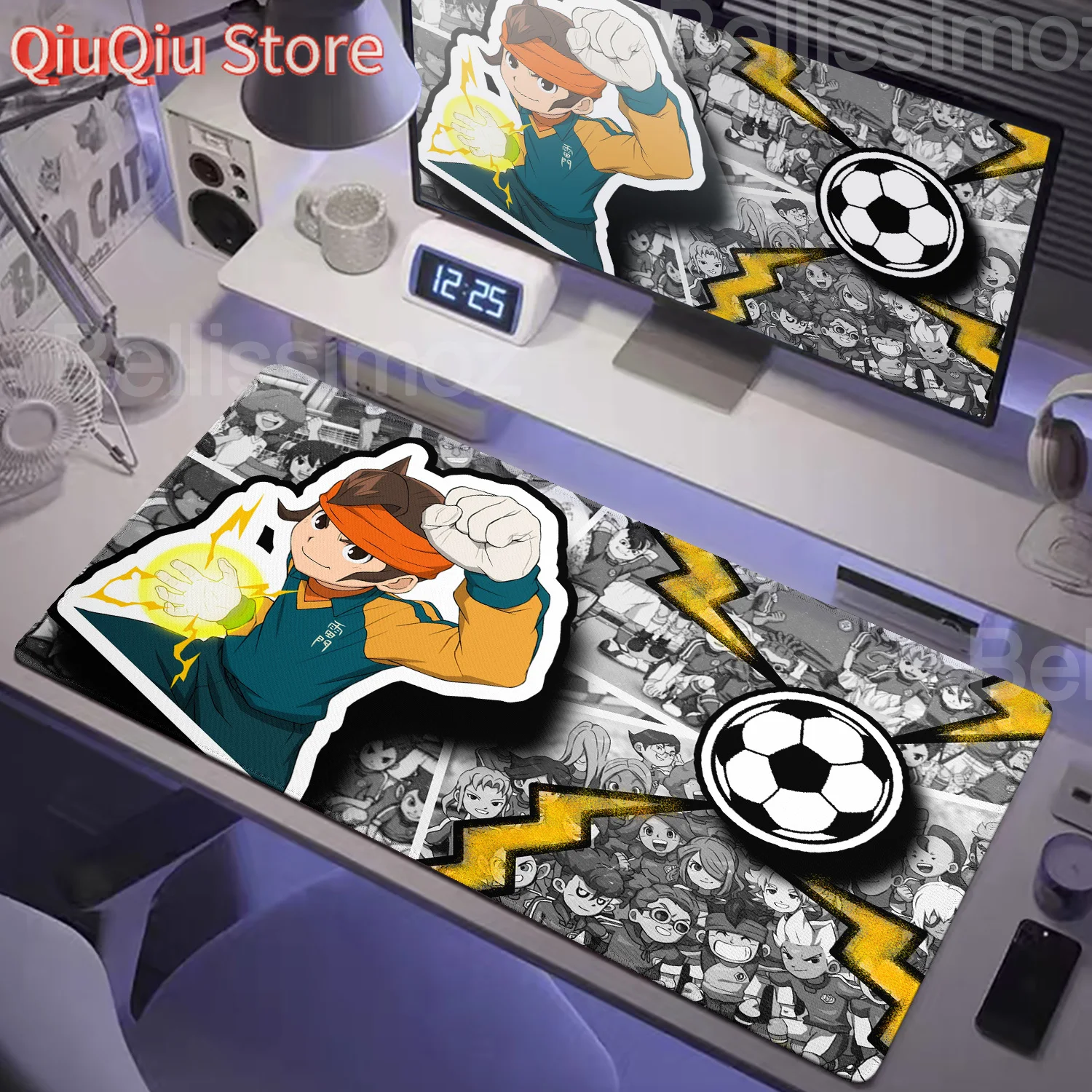 كبير HD طباعة أنيمي Inazuma أحد عشر كبير ألعاب الكمبيوتر ماوس الوسادة الجدول الوسادة الكمبيوتر حصيرة مكتبية قفل حافة لوحة المفاتيح الملحقات السجاد