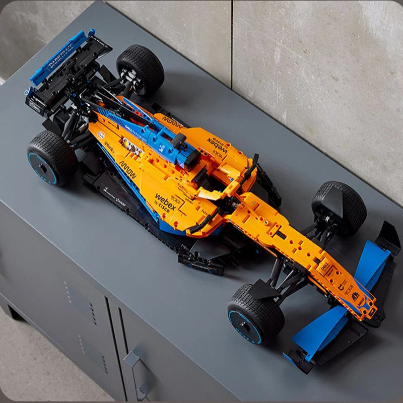 

1432 шт., строительные блоки суперкара, желтый MCLAren F1, формула, гоночная сборка, строительные блоки, набор моделей для мальчиков, игрушки для взрослых, подарок