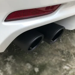 Decorate Fit For Toyota Camry SE/XSE 2018-2019 2020 2021 2022 BLACK Rear Exhaust Muffler Tip End Pipe 2PCS Car Accessories