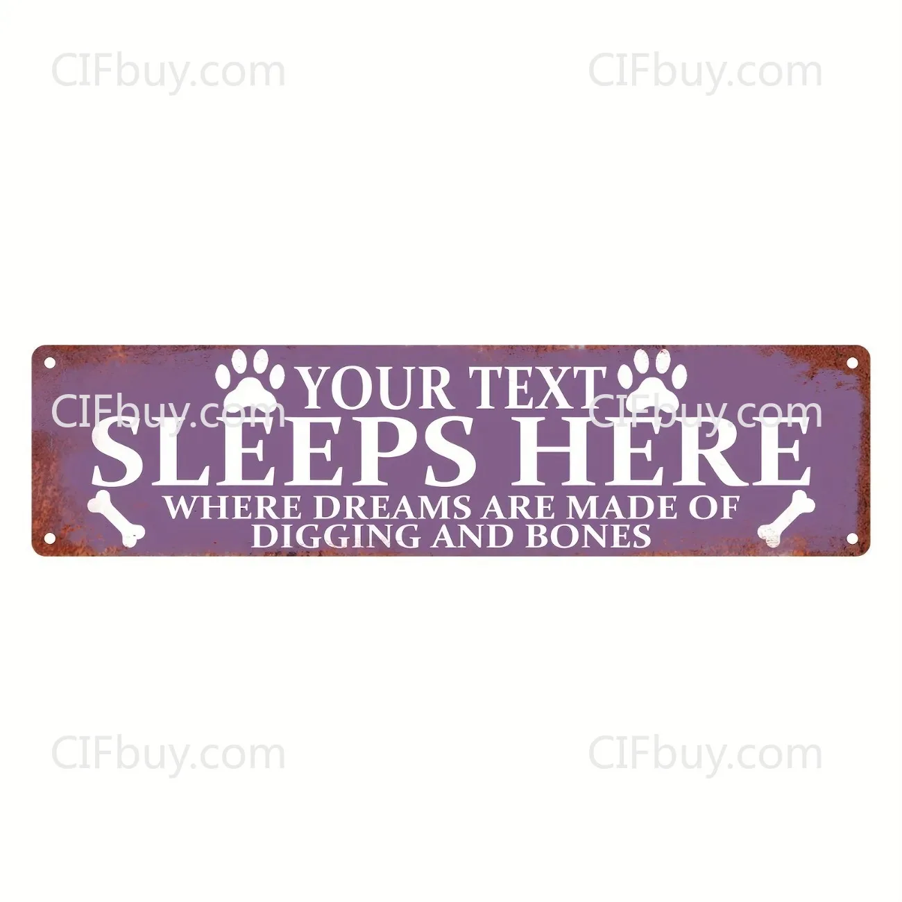 Custom Personalized Vintage Metal Pet Sign, Customizable Metal Plaque for Home Wall Decor, Decoration Only