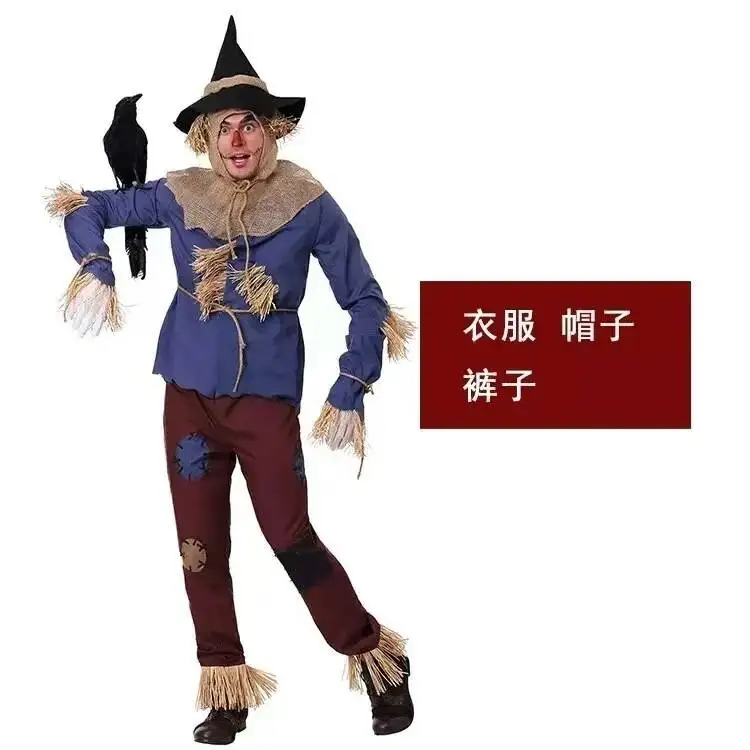 

Костюм для косплея на Хэллоуин, волшебник страны Оз, нашивка в виде тыквы, пугало, карнавальная вечеринка, ужасы, призраки, клоун, нарядное платье