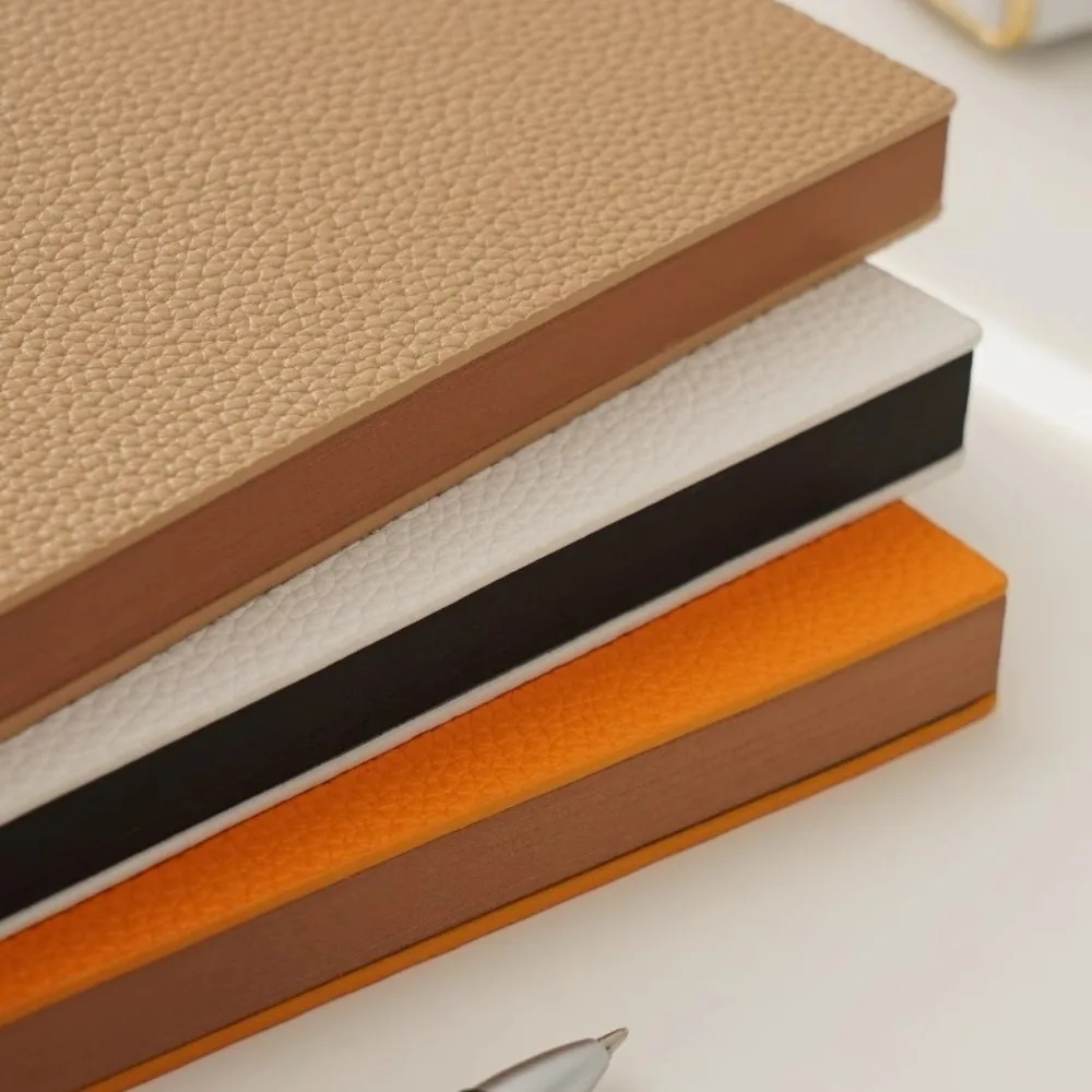 

Subject Notebook Thick Leather Notebook A5 Litchi Leather Business Notepad Portable Horizontal Line Student Diary School